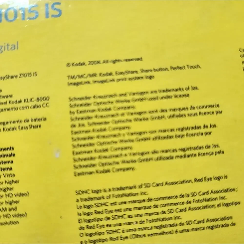 KODAK EUC EASY SHARE Z1015 IS DIGITAL CAMERA 10MP